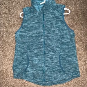 St John’s Bay active blue zip vest, size Large